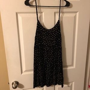 Navy Tan Polka Dot Tank